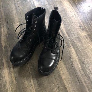 TUK Vegan Platform Combat Boots